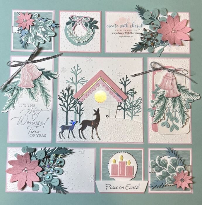 Golden Greenery Christmas Sampler