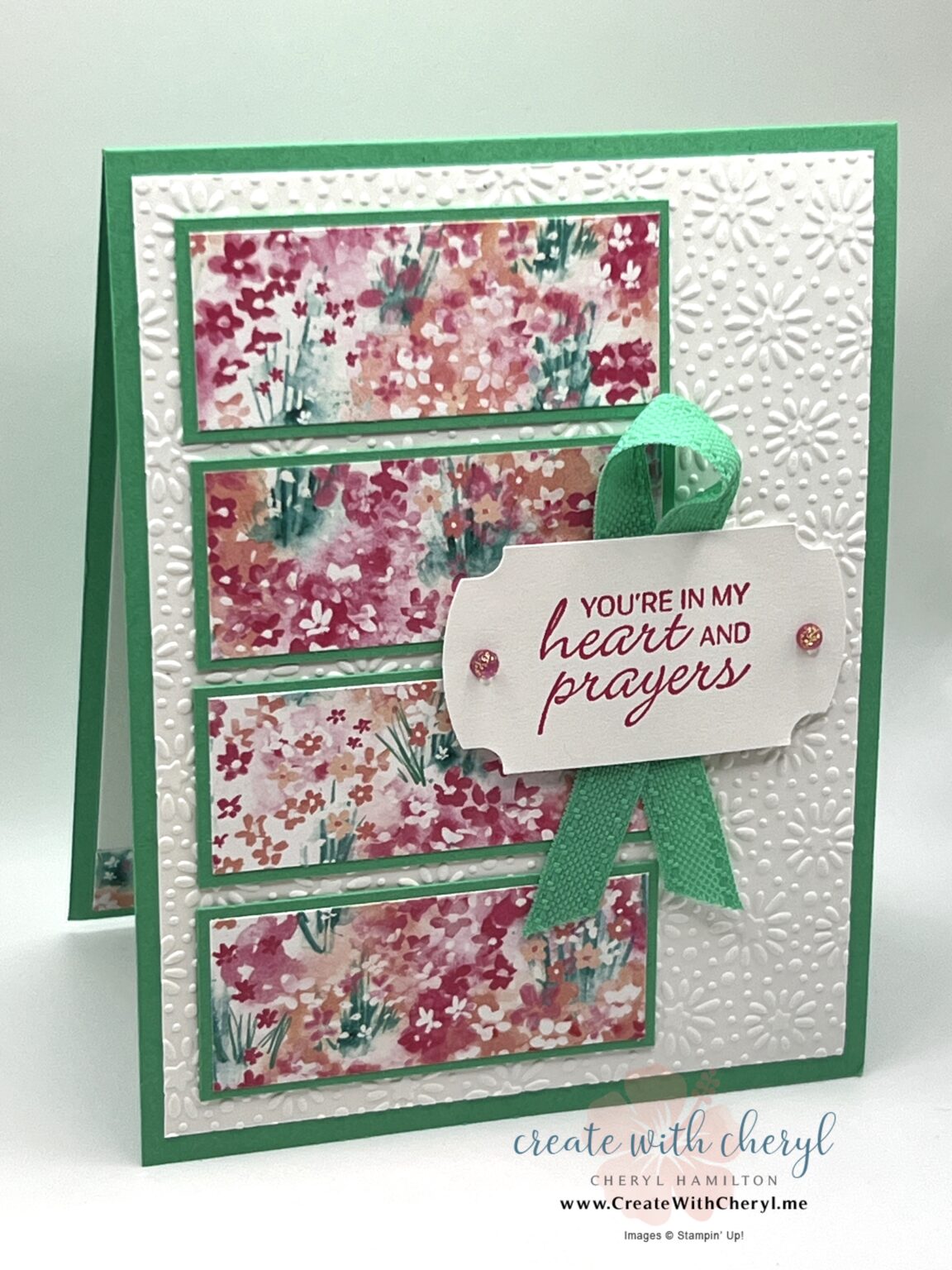 Folder My Hop ISS Blog Hop - Embossing Folders - Create With Cheryl - Cheryl Hamilton