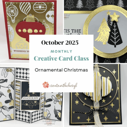 October Creative Card Class - Ornamental Christmas